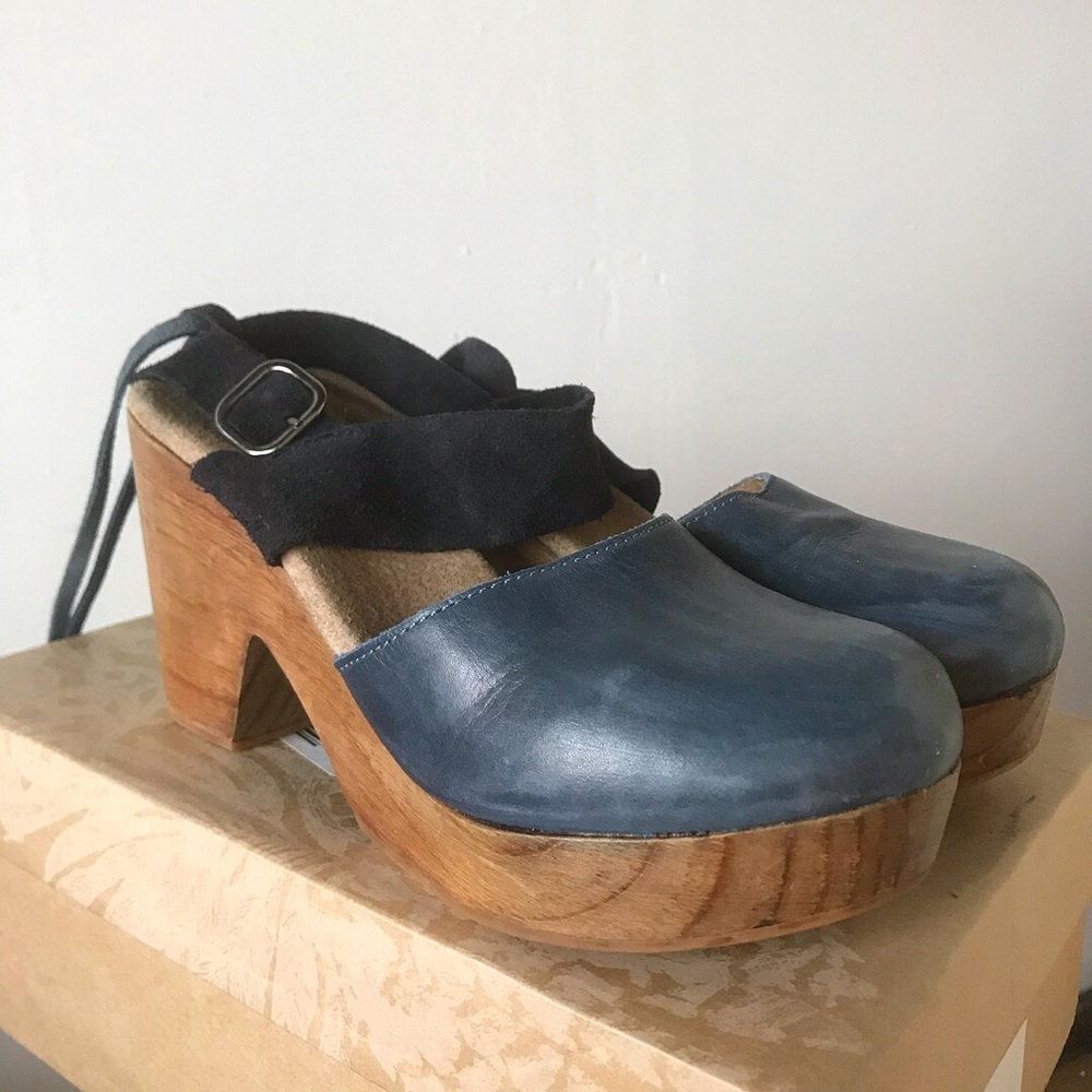 Free People Belmont Leather Clogs